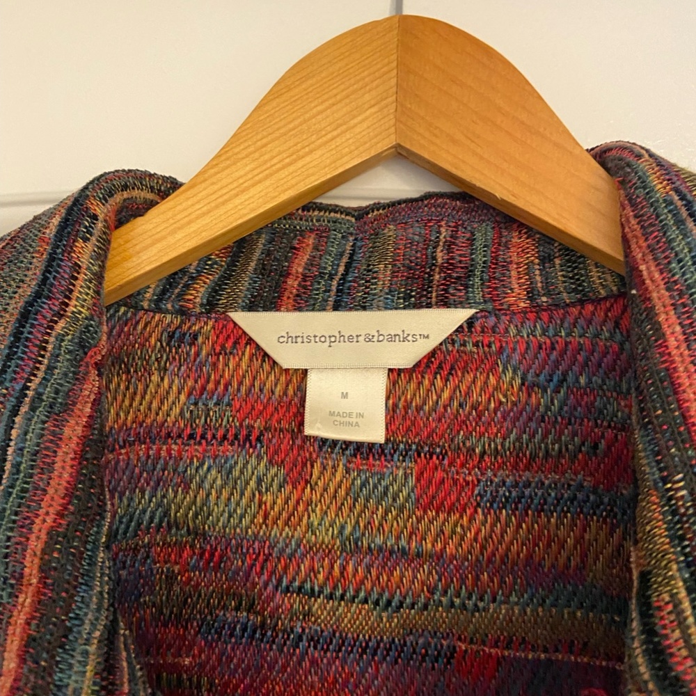 Christopher And Banks Multi-Colored Button Down T… - image 2